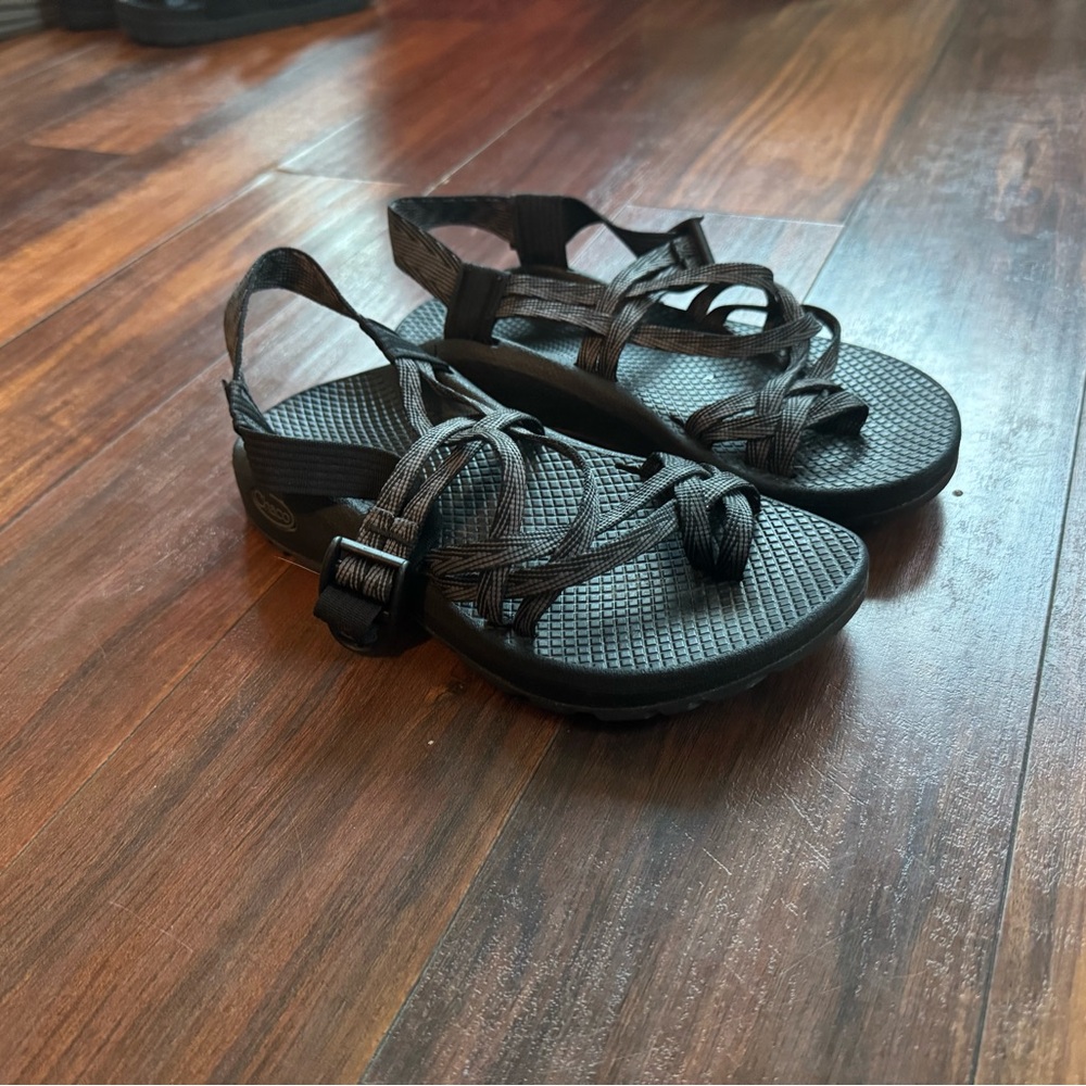 Chaco Black and Gray Women's Sandals